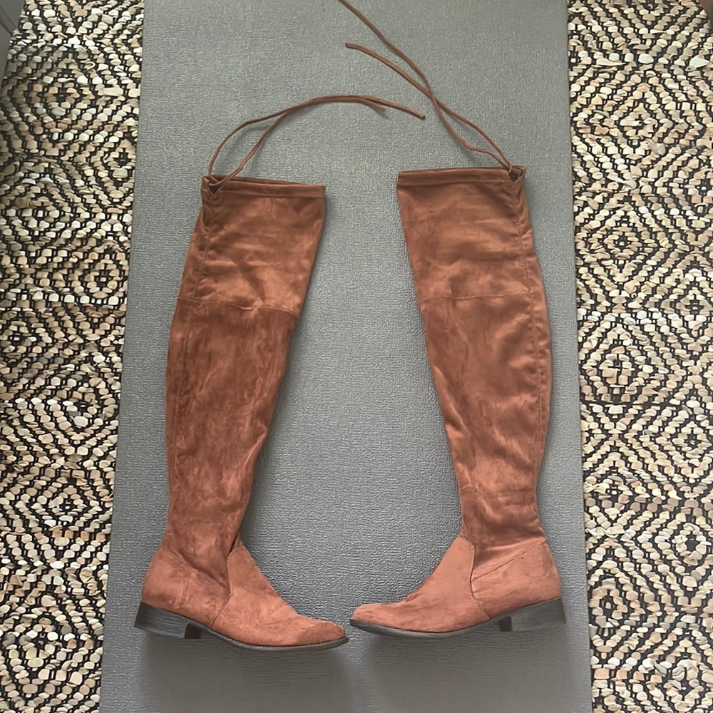 Knee High suede boots size 8